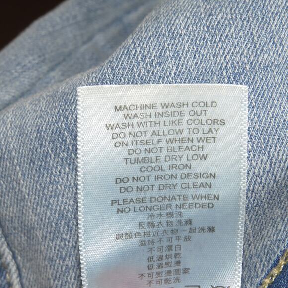 Levi’s Light Wash Denim 711 Girls Skinny Jeans - Picture 7 of 7